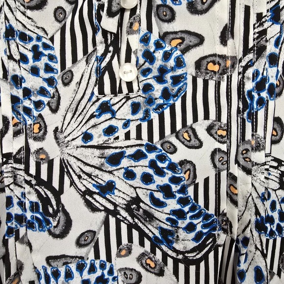 Melissa McCarthy‎ Seven7 Top Womens 2X Butterfly Long Sleeve Flowy Lightweight - Picture 4 of 13